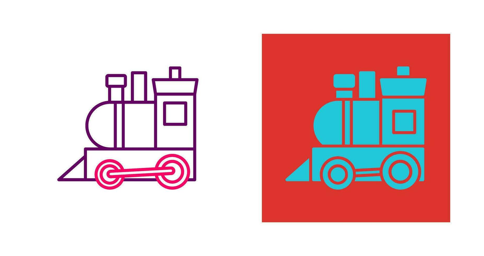 Toy Train Vector Icon