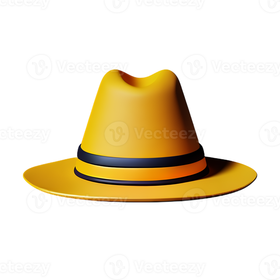 cowboy hat 3d rendering icon illustration png