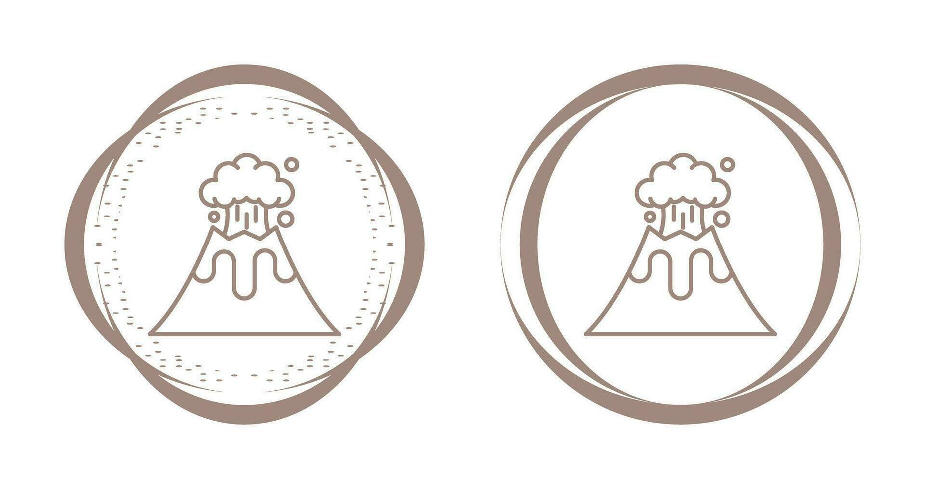 Volcano Vector Icon