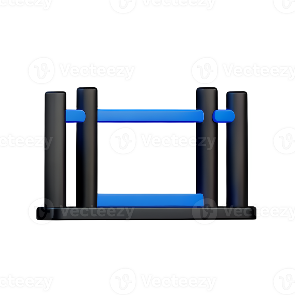 gate 3d rendering icon illustration png