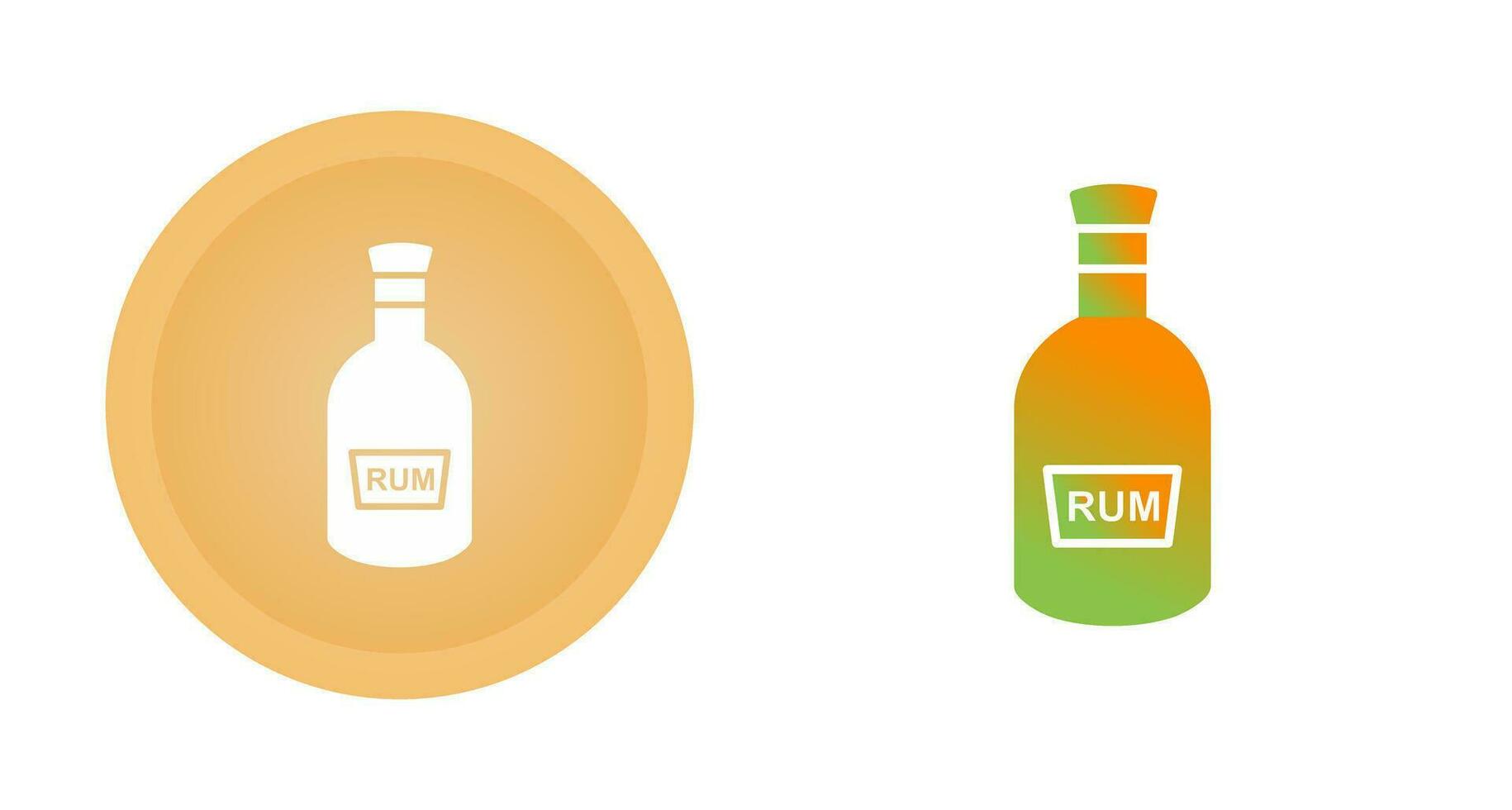 Bottle of Rum Vector Icon