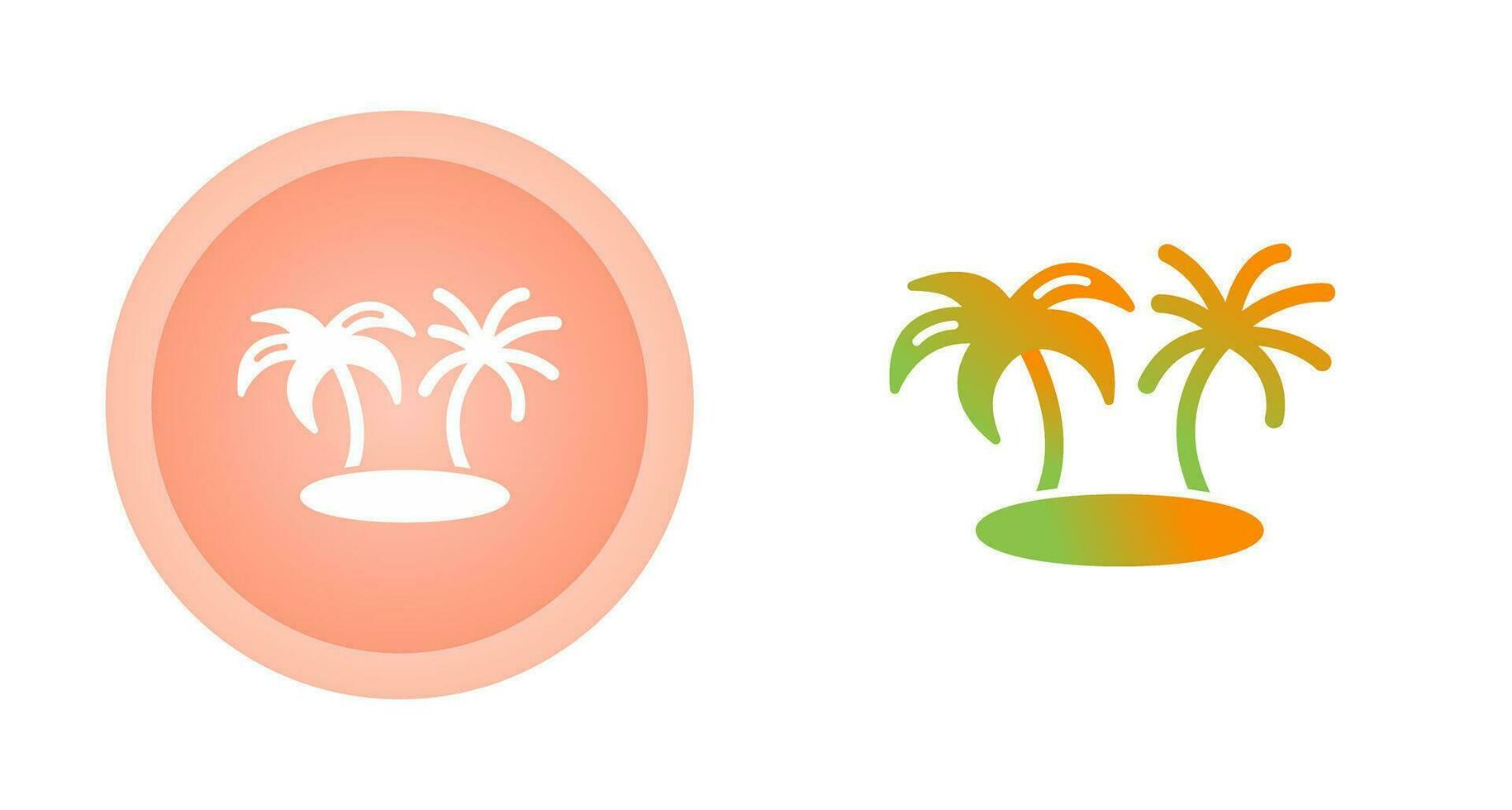 icono de vector de isla