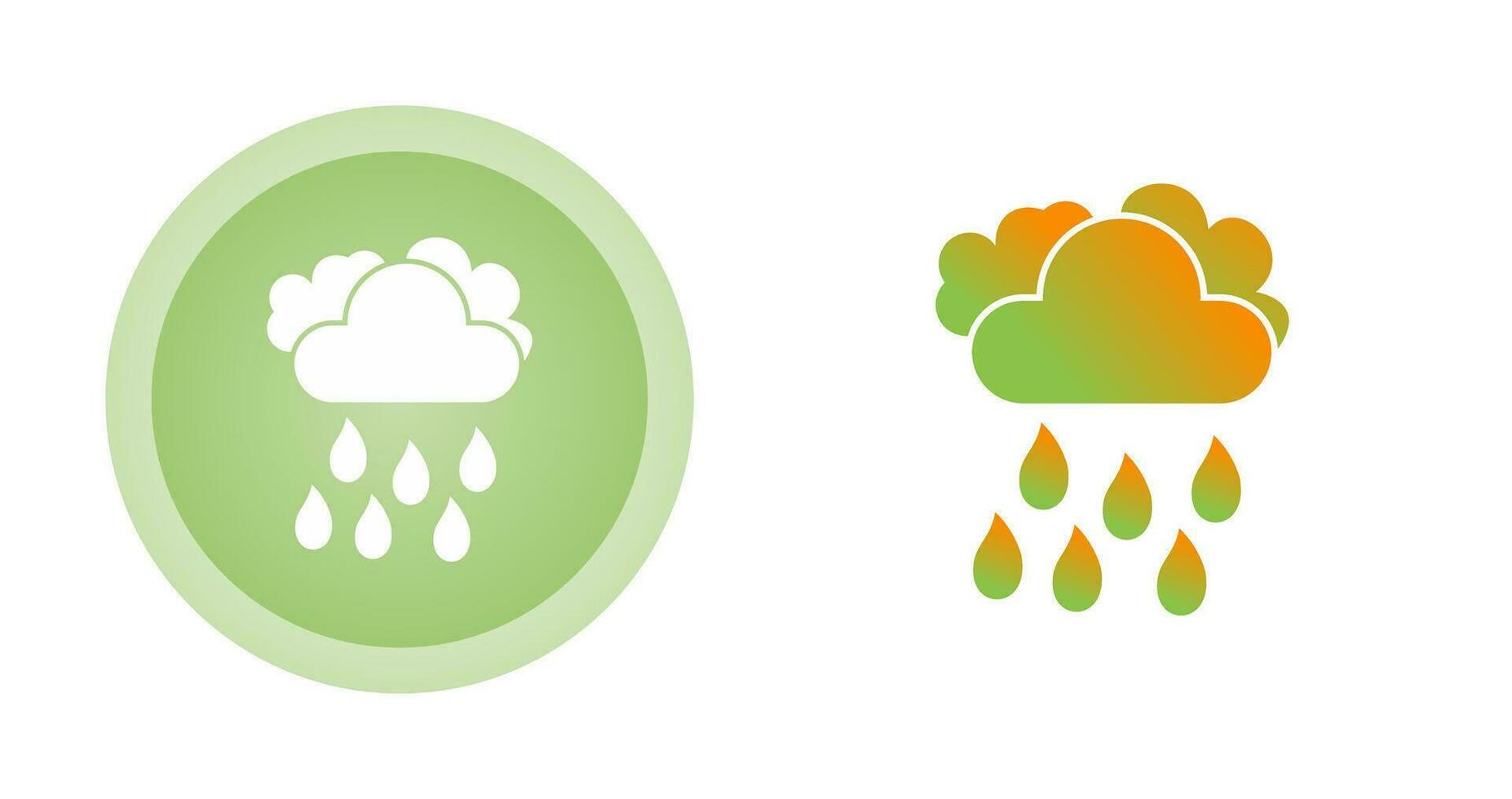 Light Rain Vector Icon