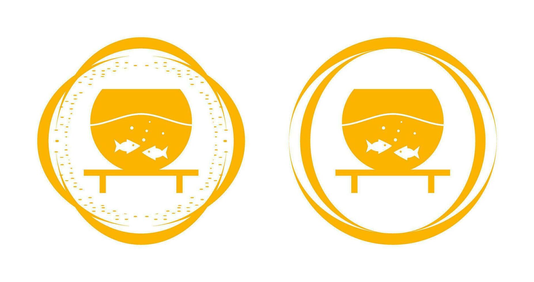 Fish Bowl Vector Icon