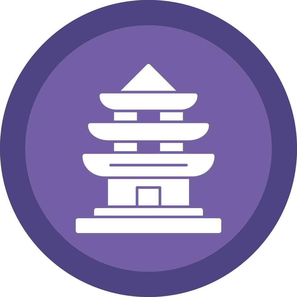 Pagoda Vector Icon Design