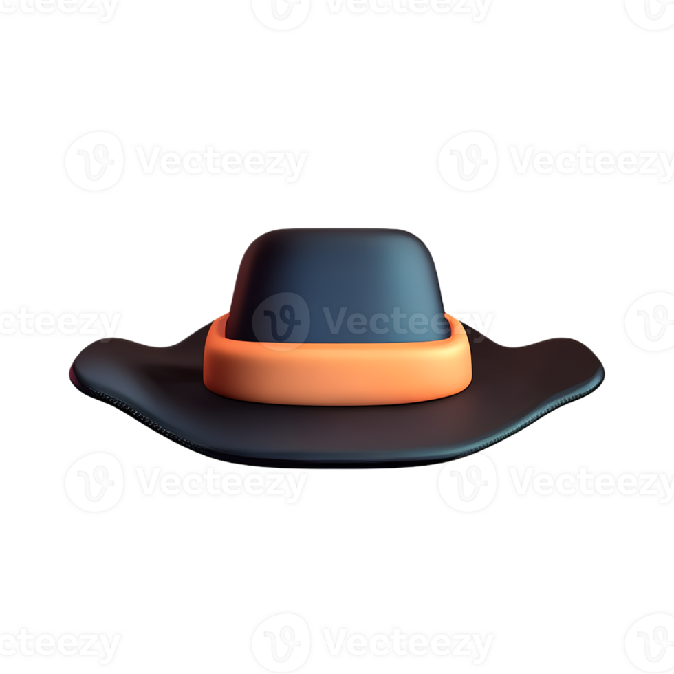 cowboy hoed 3d renderen icoon illustratie png