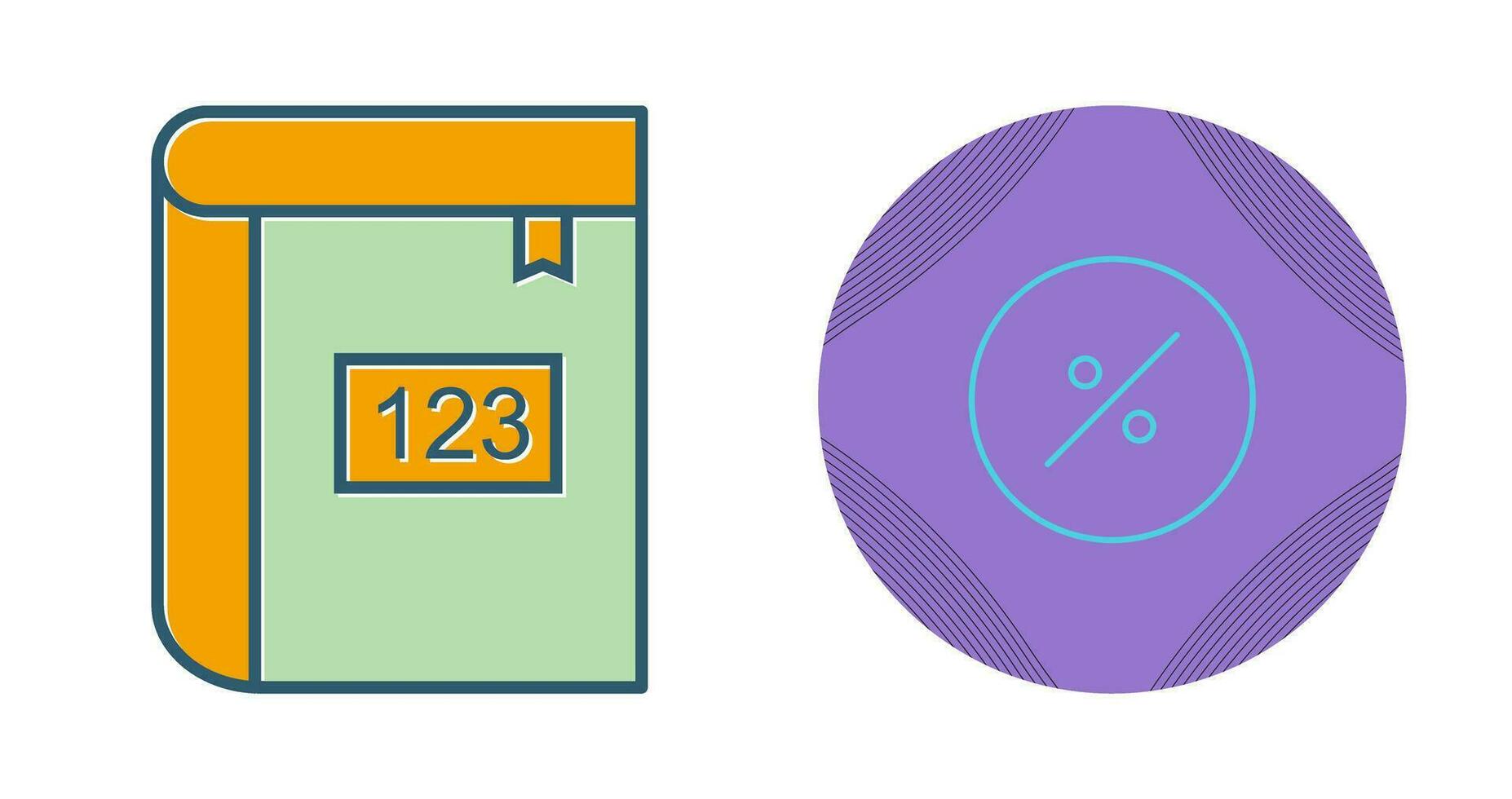 Math Book Vector Icon