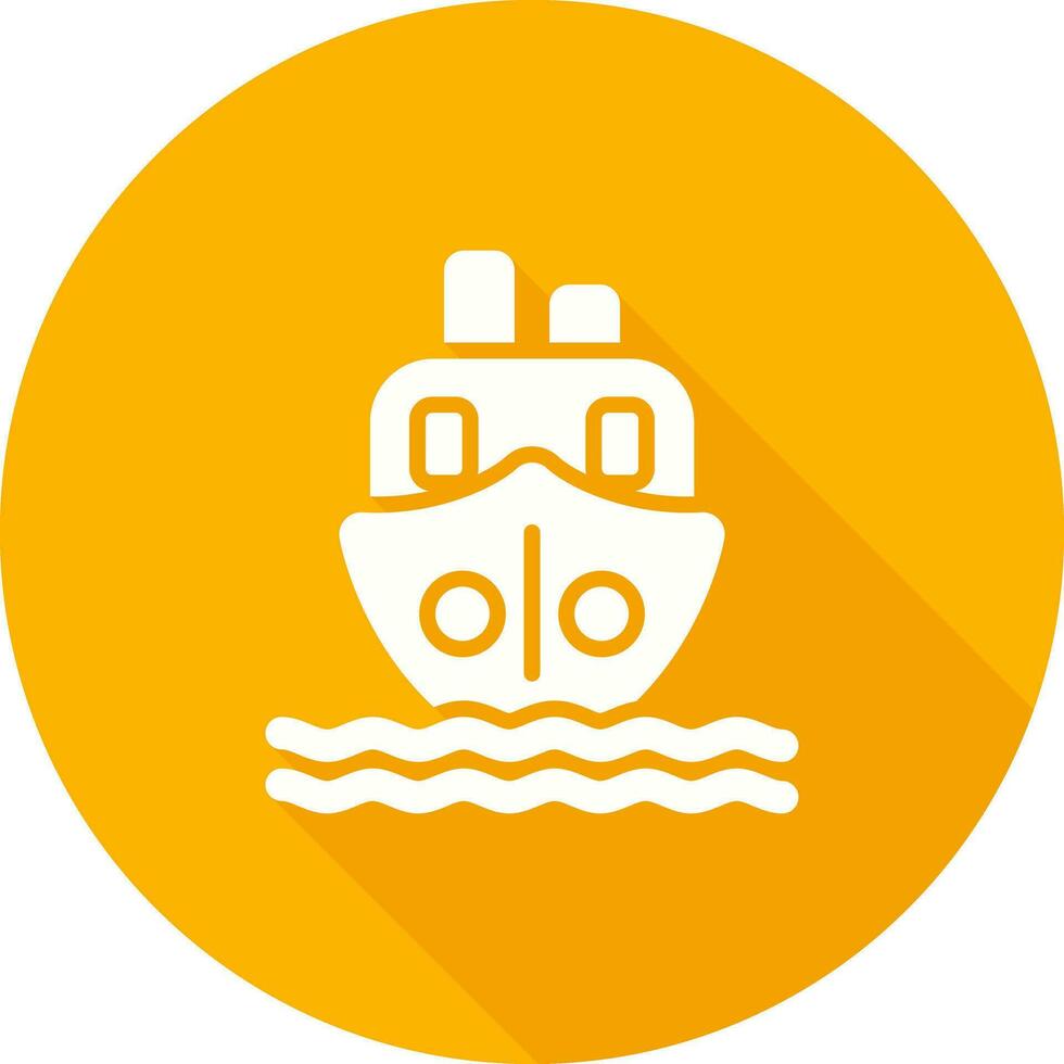 icono de vector de barco