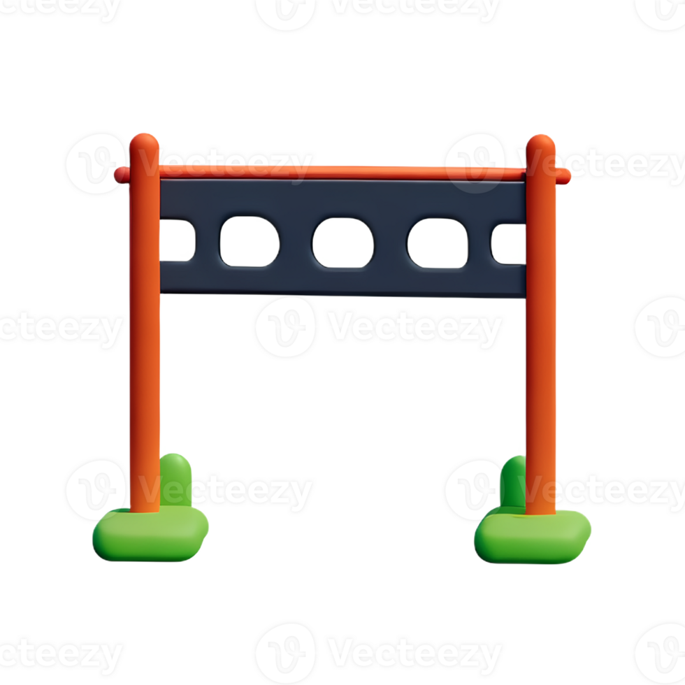 gate 3d rendering icon illustration png