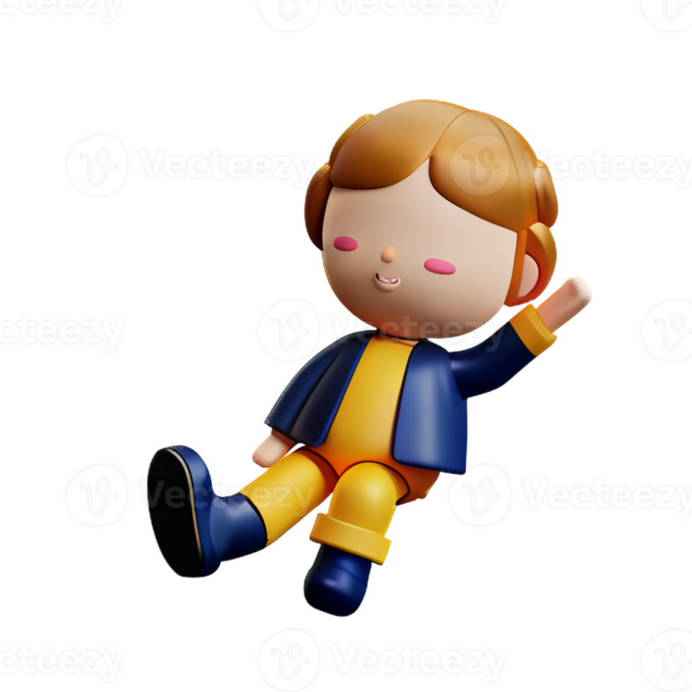 doll 3d rendering icon illustration png