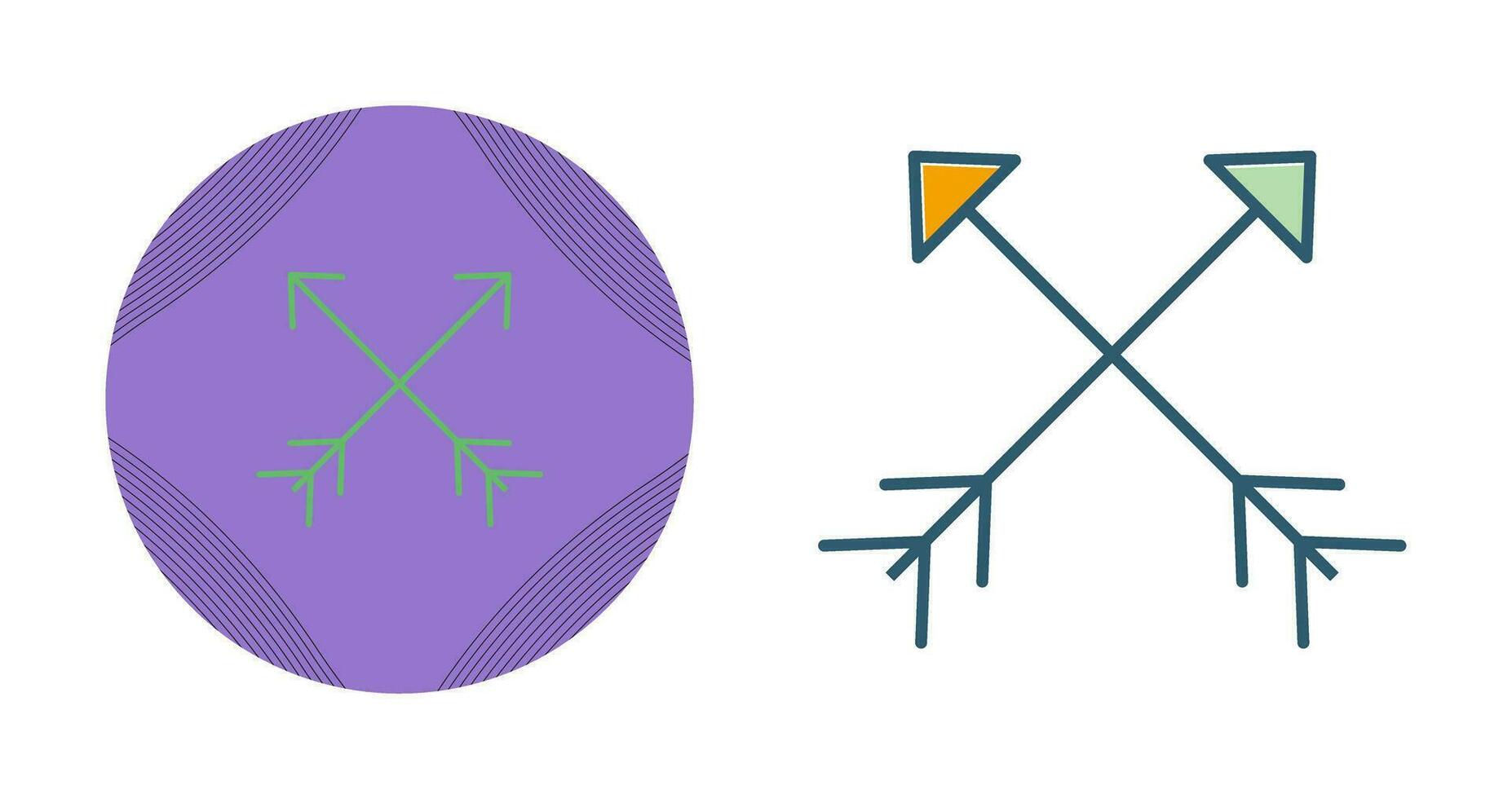 Two Arrows Vector Icon