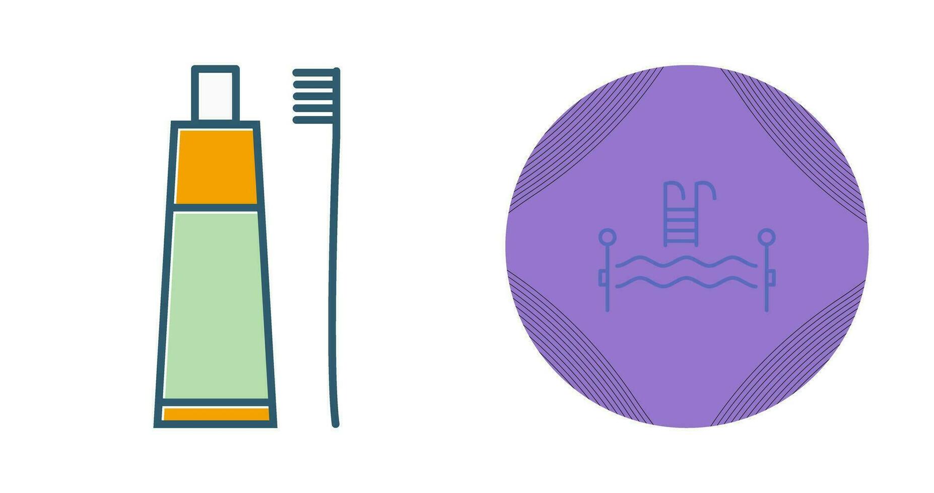 Toothbrush and Toothpaste Vector Icon