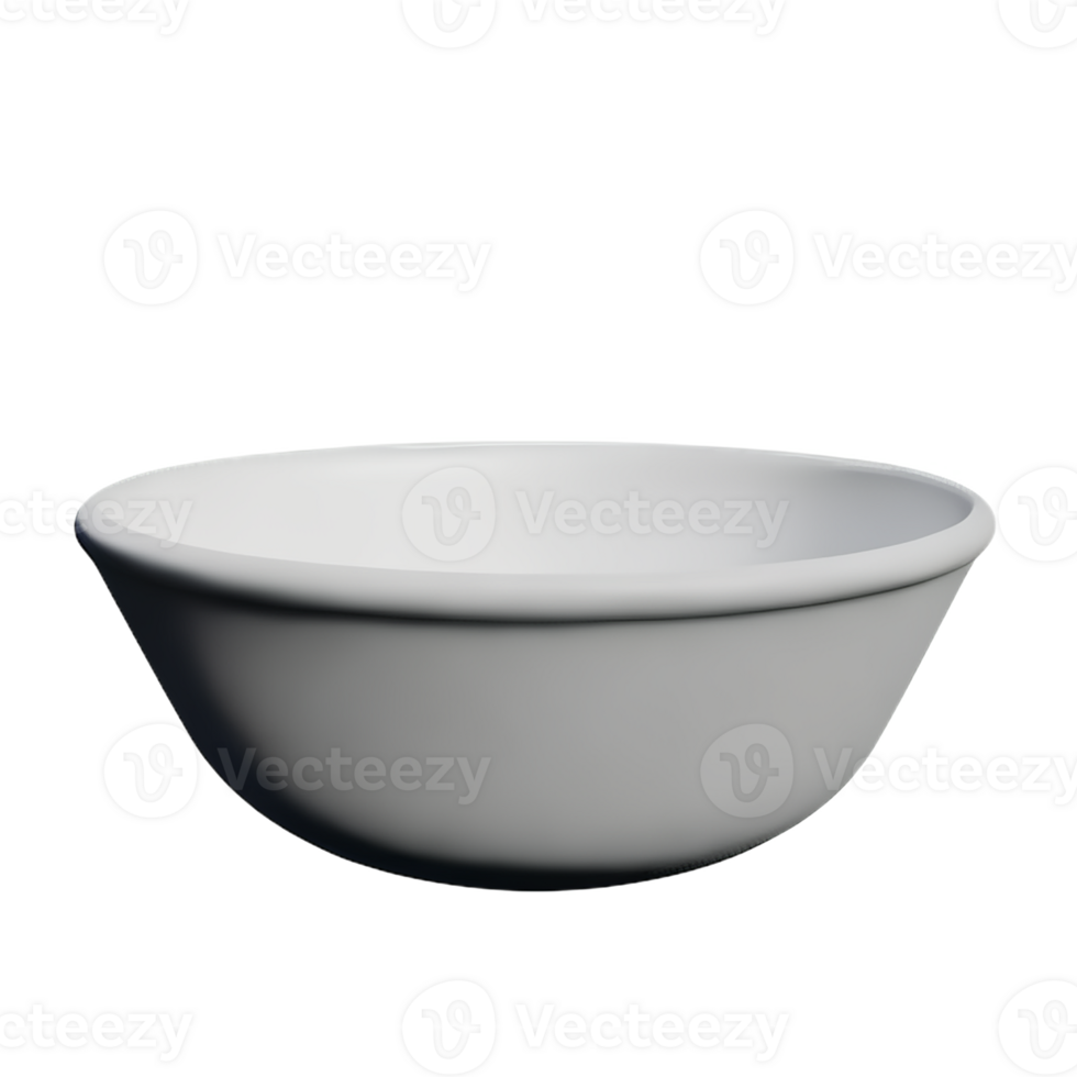 bowl 3d rendering icon illustration png