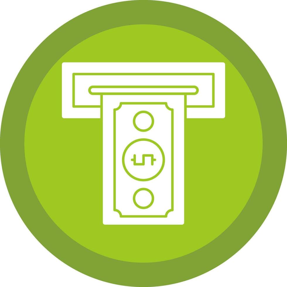 Cash withdrawal Vector Icon Design
