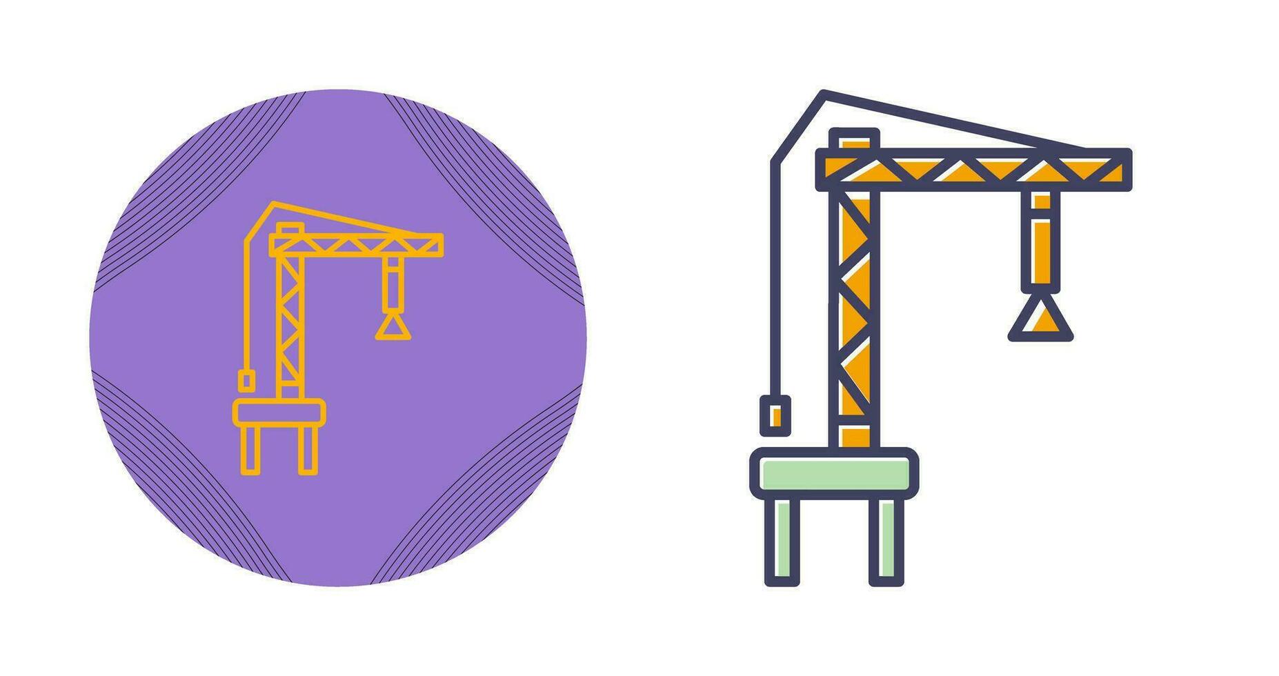 Harbor Crane Vector Icon