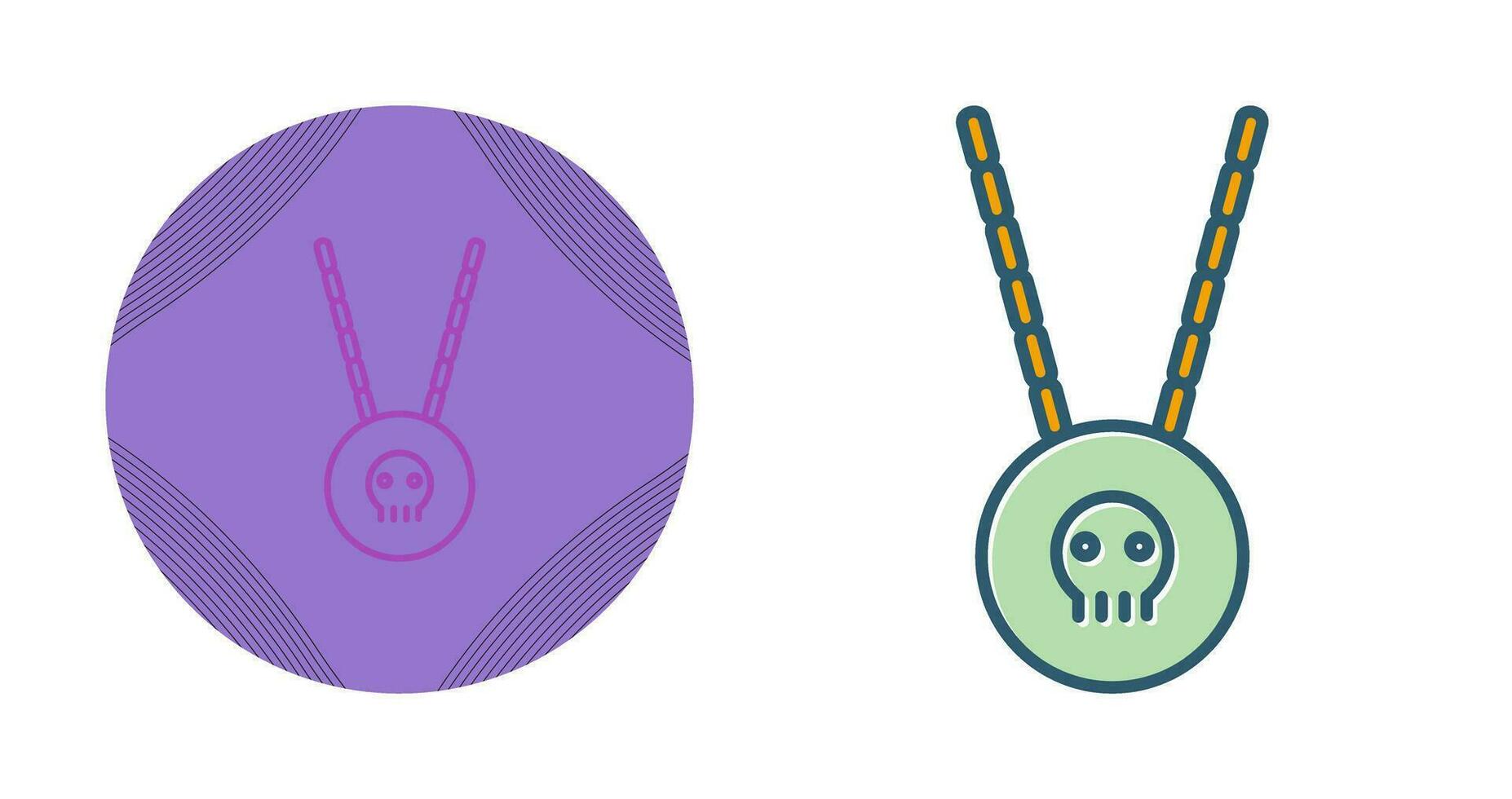 Pirate Necklace Vector Icon