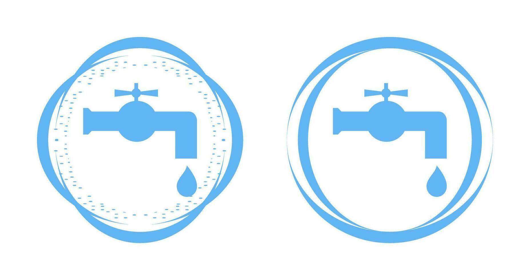 icono de vector de grifo de agua