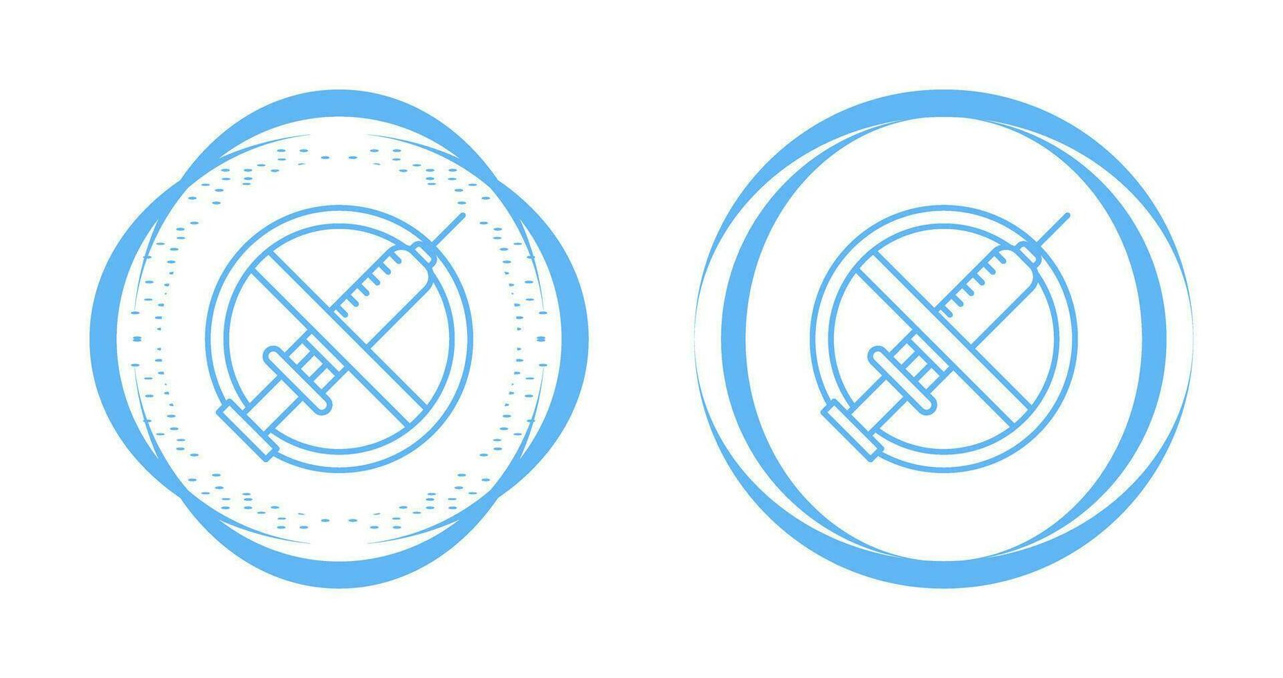 No Vaccines Vector Icon