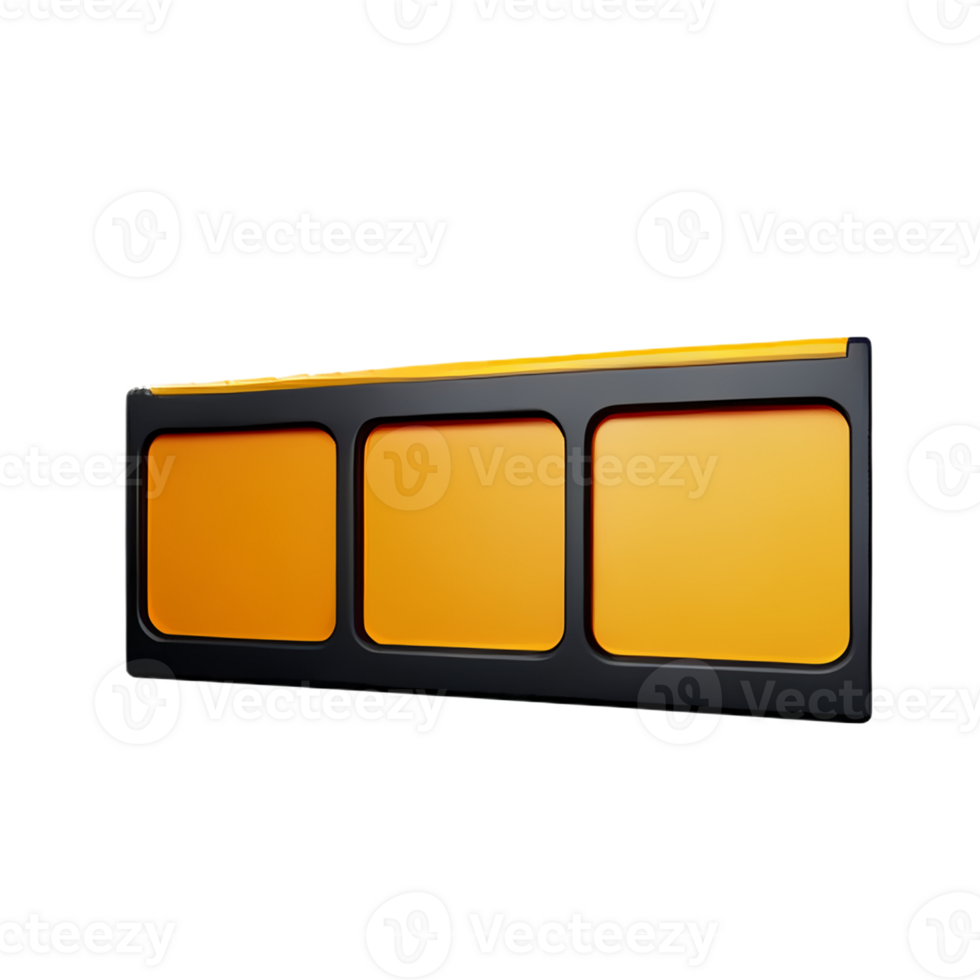 film strip 3d rendering icon illustration png