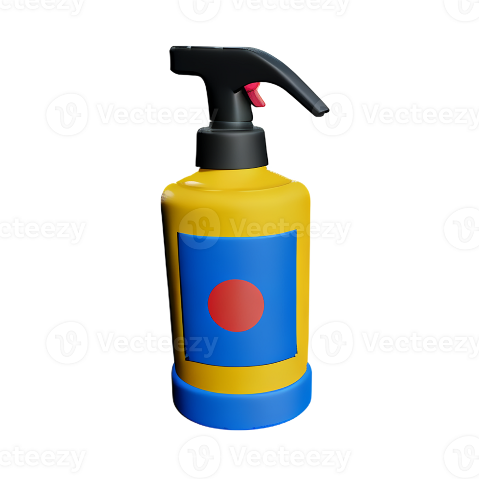 spray 3d rendering icon illustration png