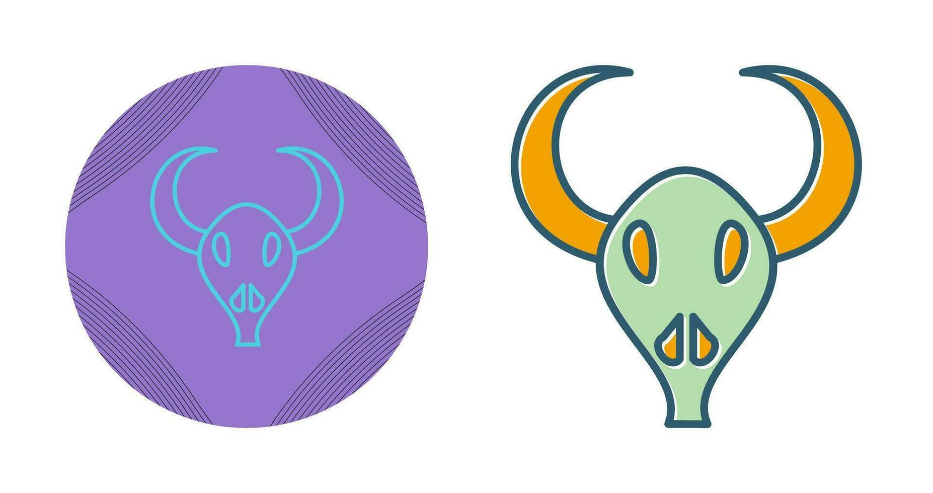 Bull Horns Vector Icon