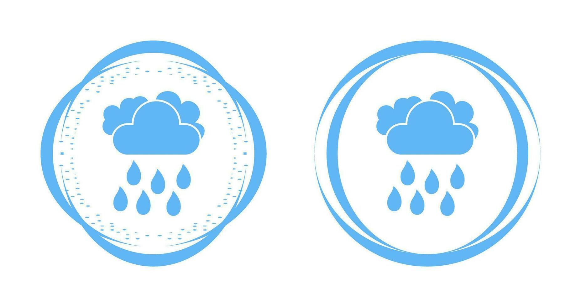 icono de vector de lluvia ligera