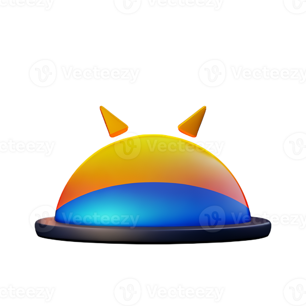 sunrise 3d rendering icon illustration png