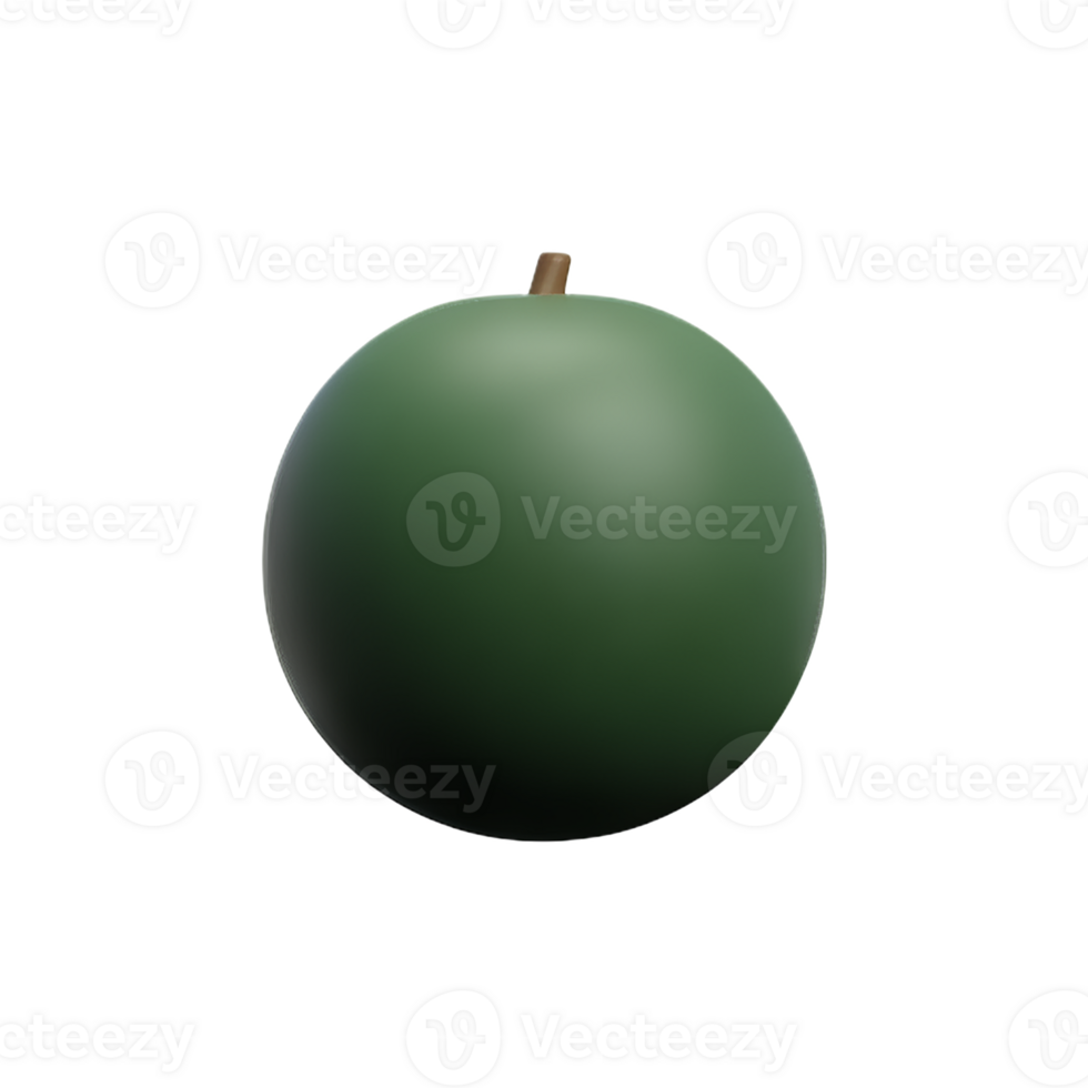kiwi 3d rendering icon illustration png