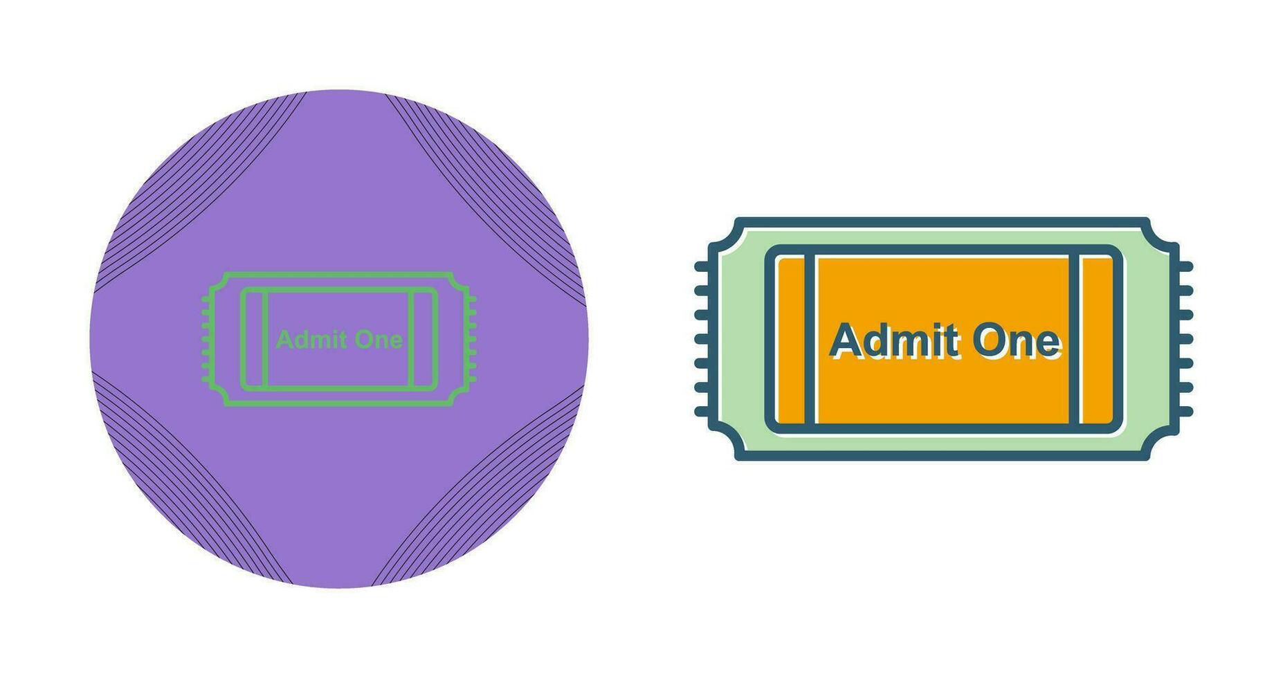 Movie Ticket Vector Icon