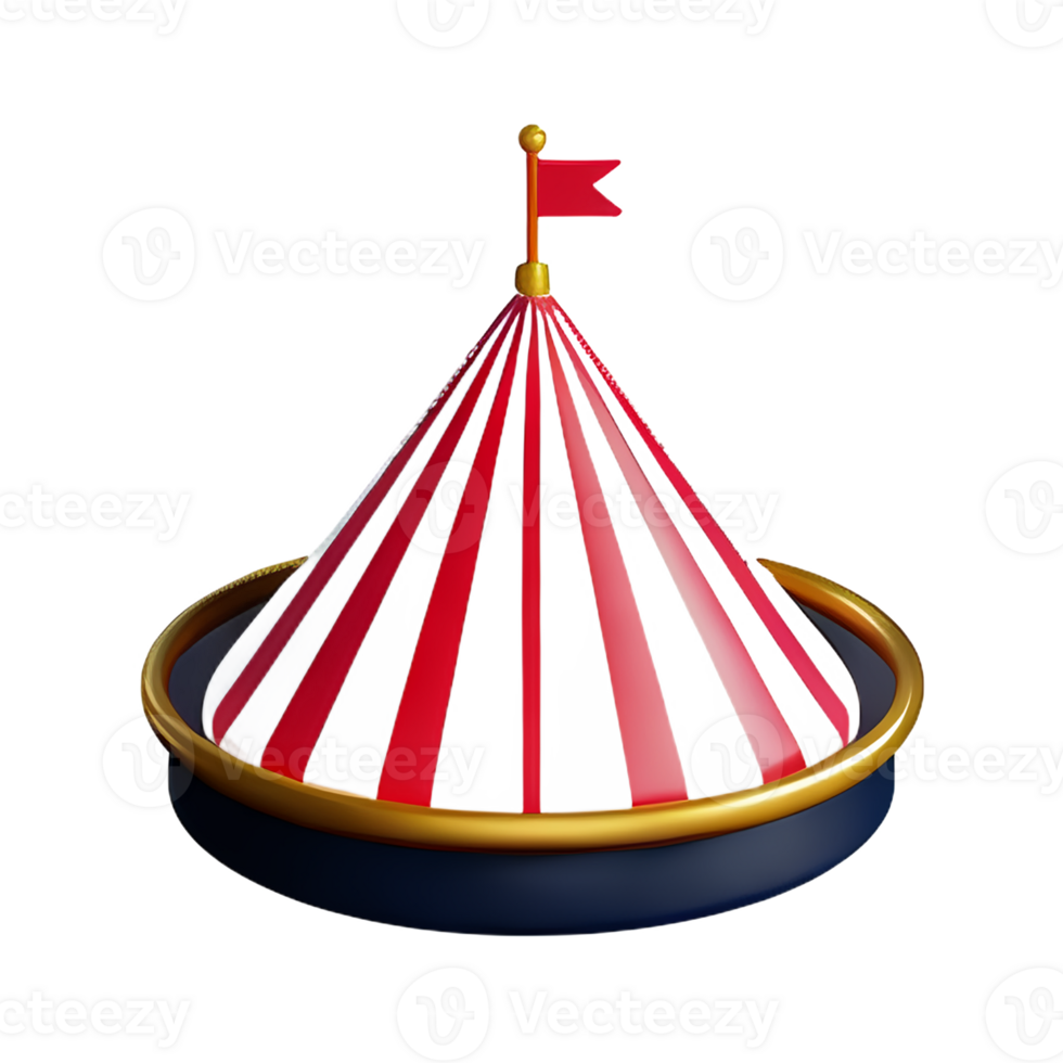 circus 3d rendering icon illustration png