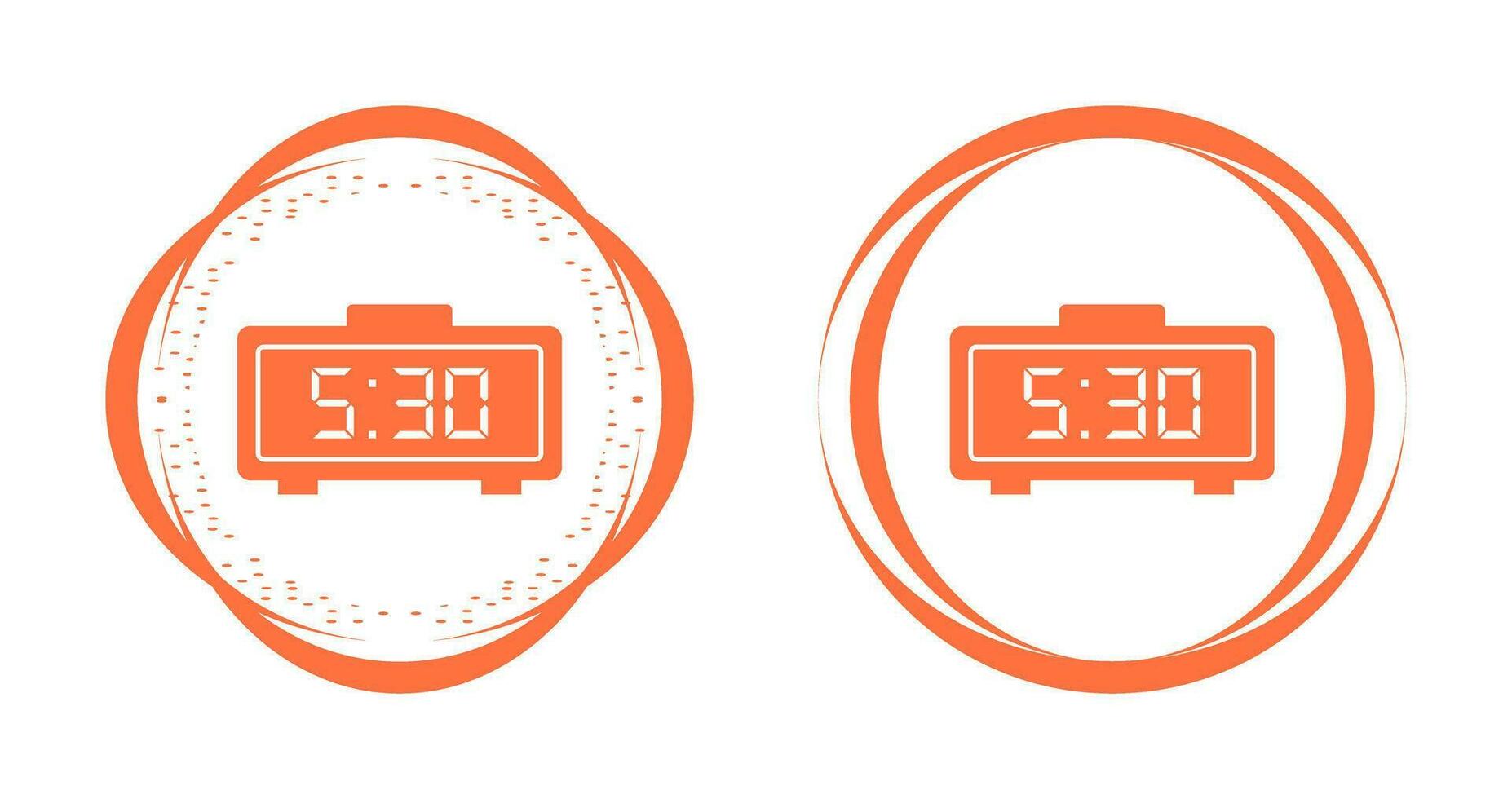 Digital Clock Vector Icon