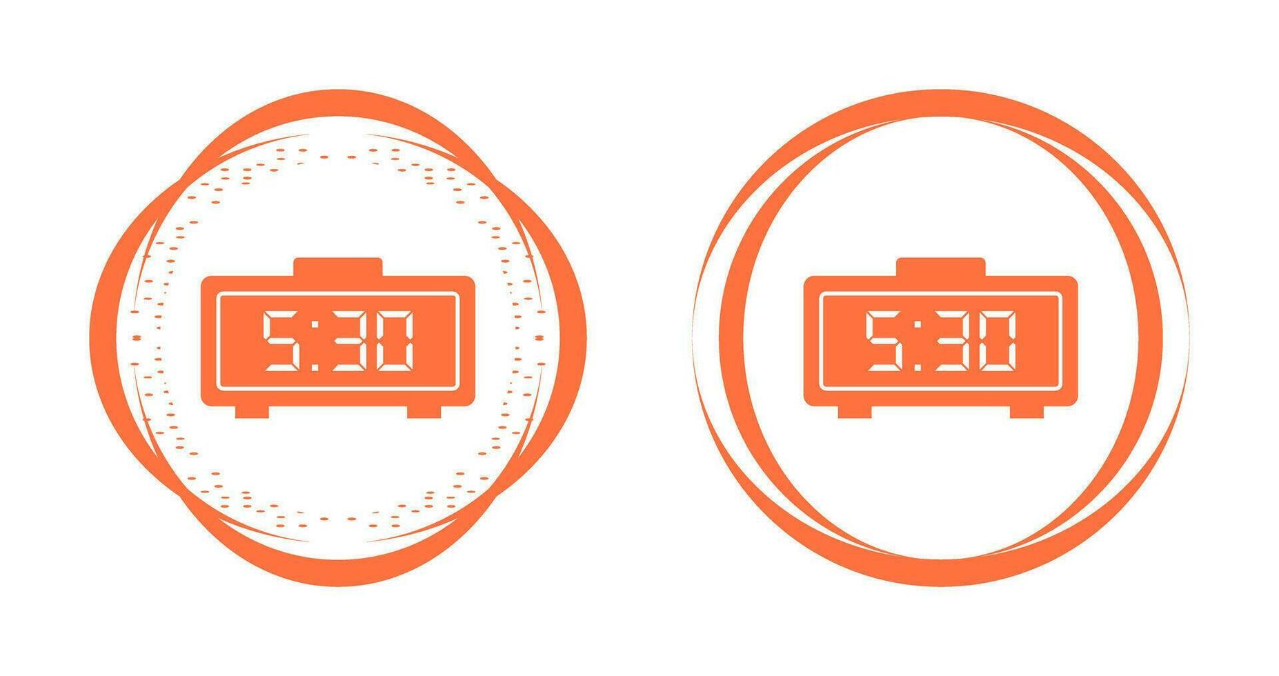 Digital Clock Vector Icon