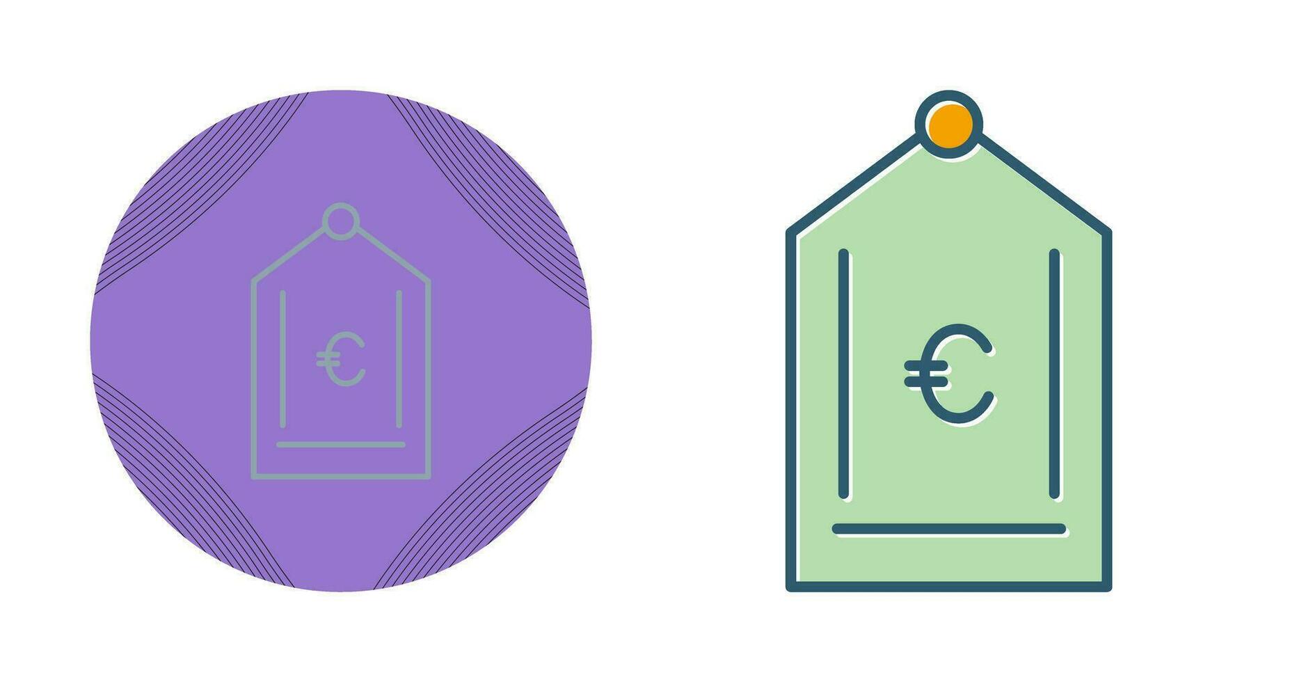 Euro Tag Vector Icon