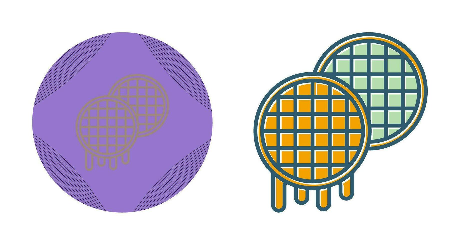 Waffle Vector Icon