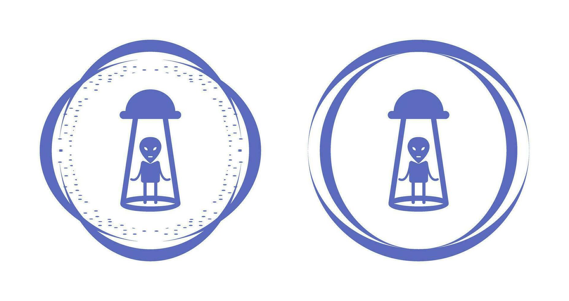 Alien Abduction Vector Icon