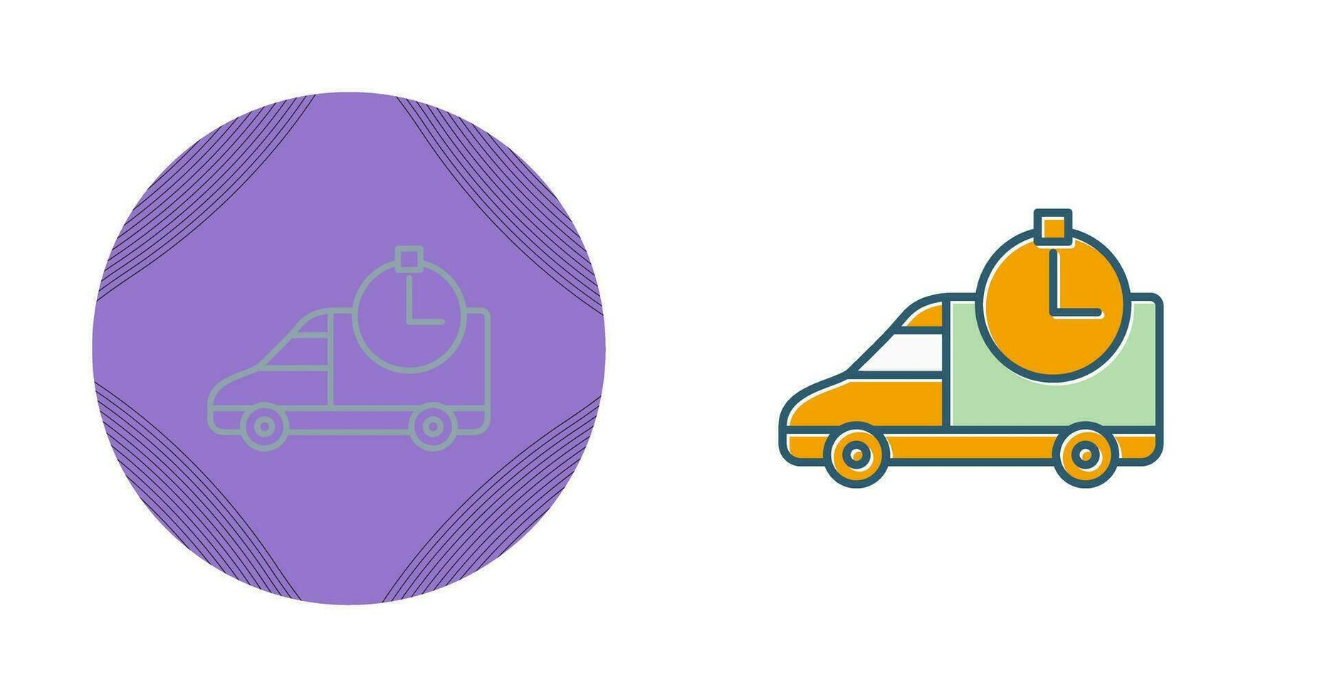Time Based Delivery Vector Icon