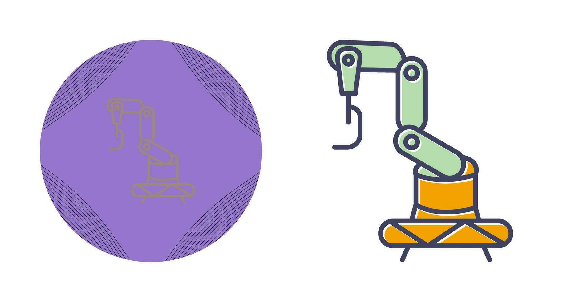Industrial Robot Vector Icon