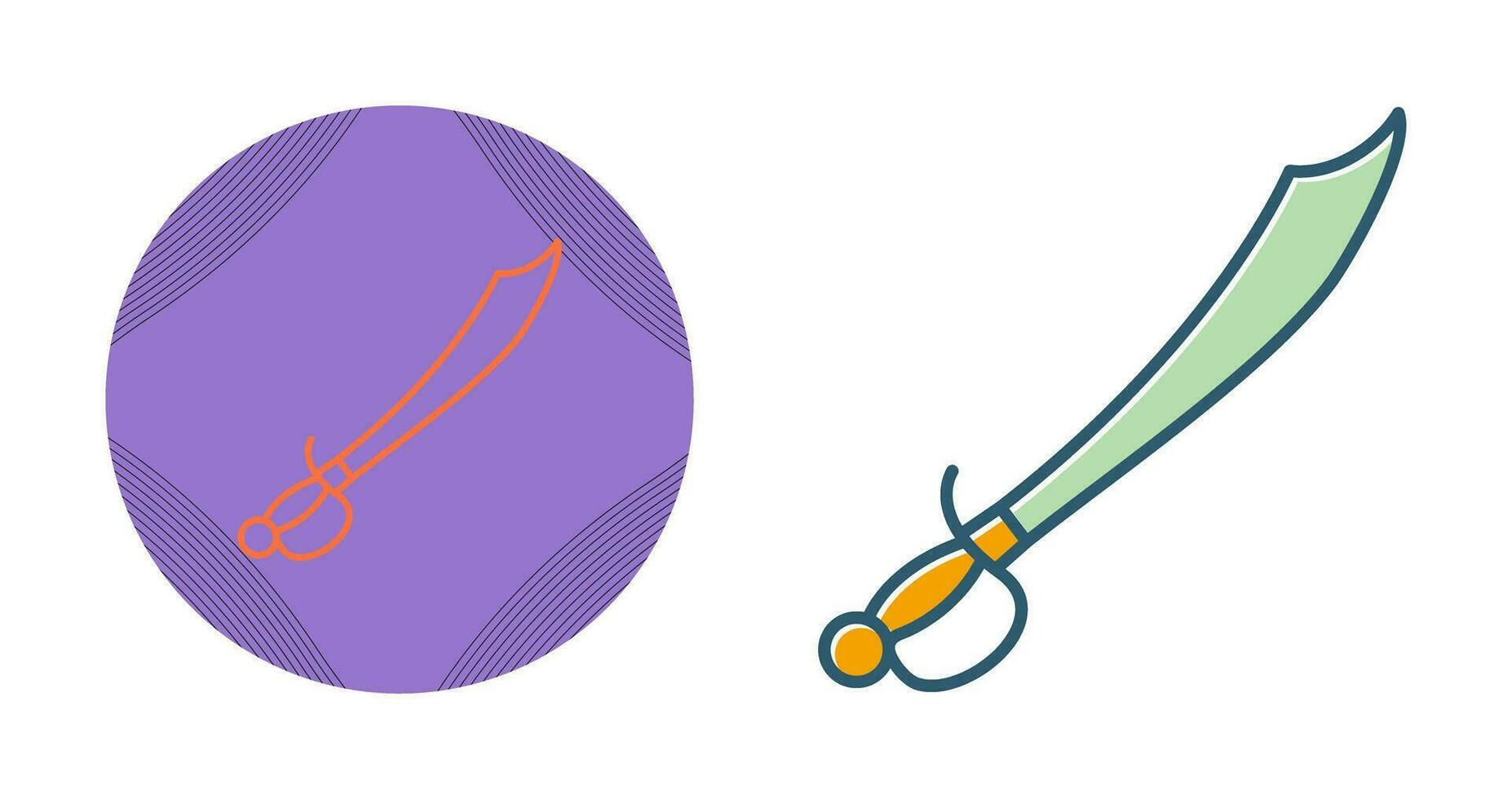 Pirate Sword Vector Icon
