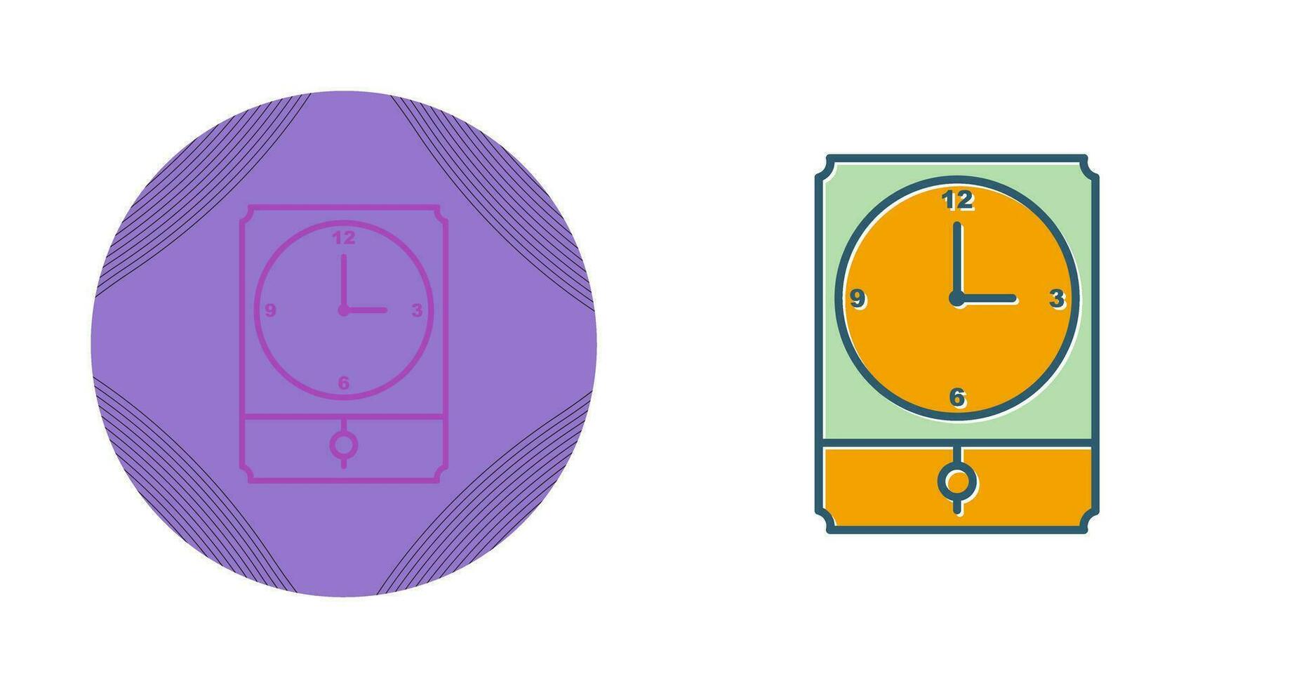 Large Clock Vector Icon