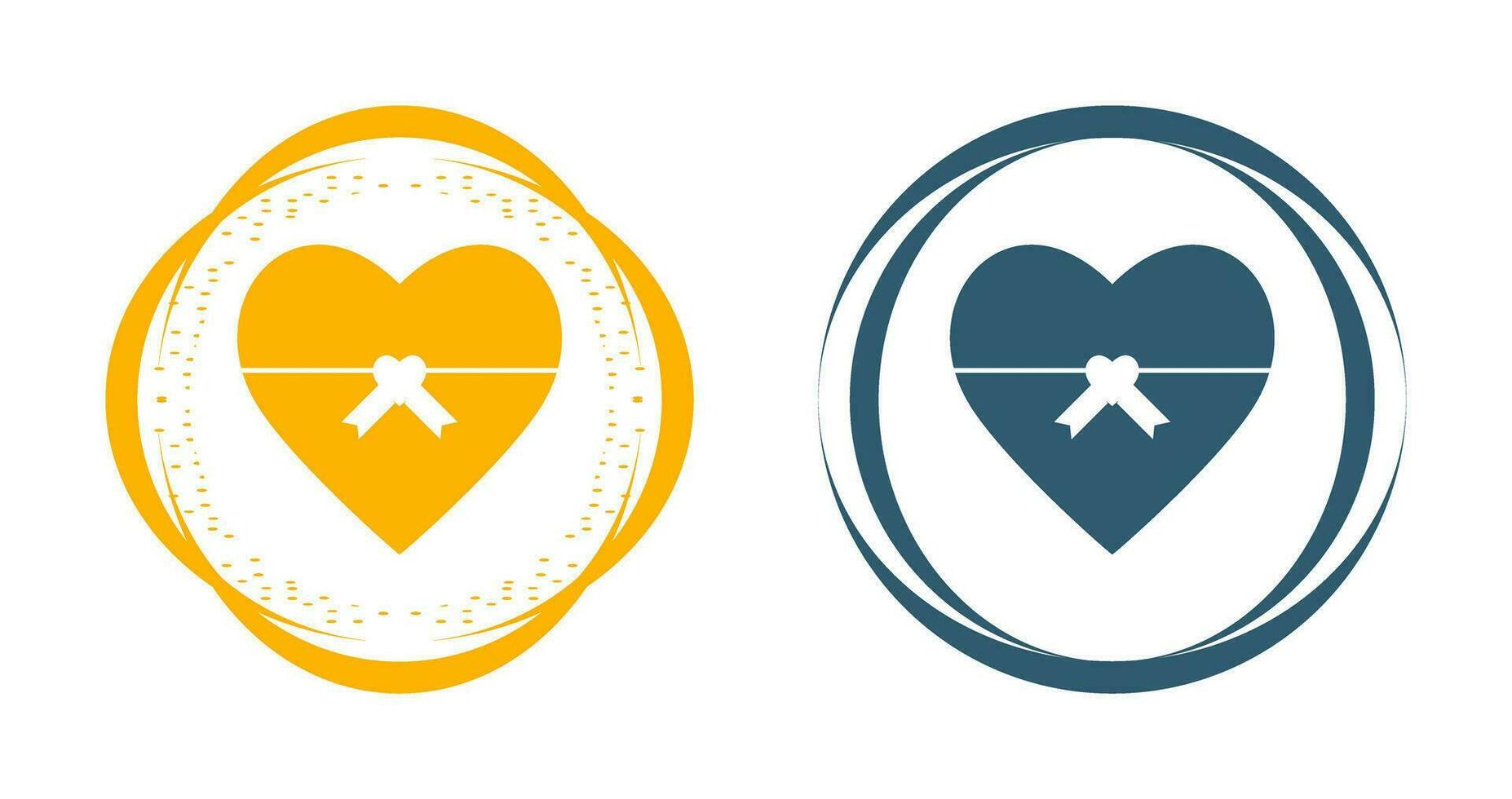 Heart shaped Gift Vector Icon