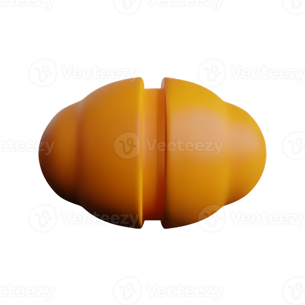 croissant 3d rendering icon illustration png