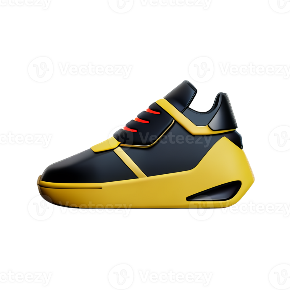 sneakers 3d rendering icon illustration png