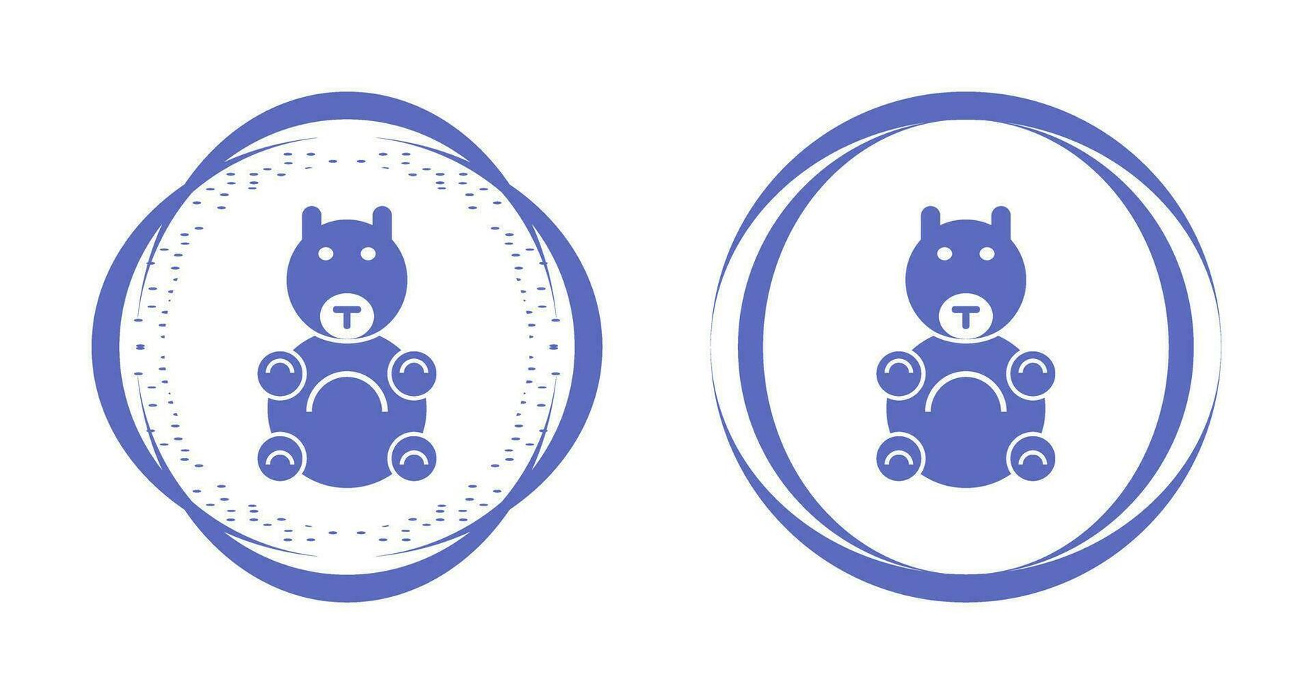 icono de vector de juguete de peluche