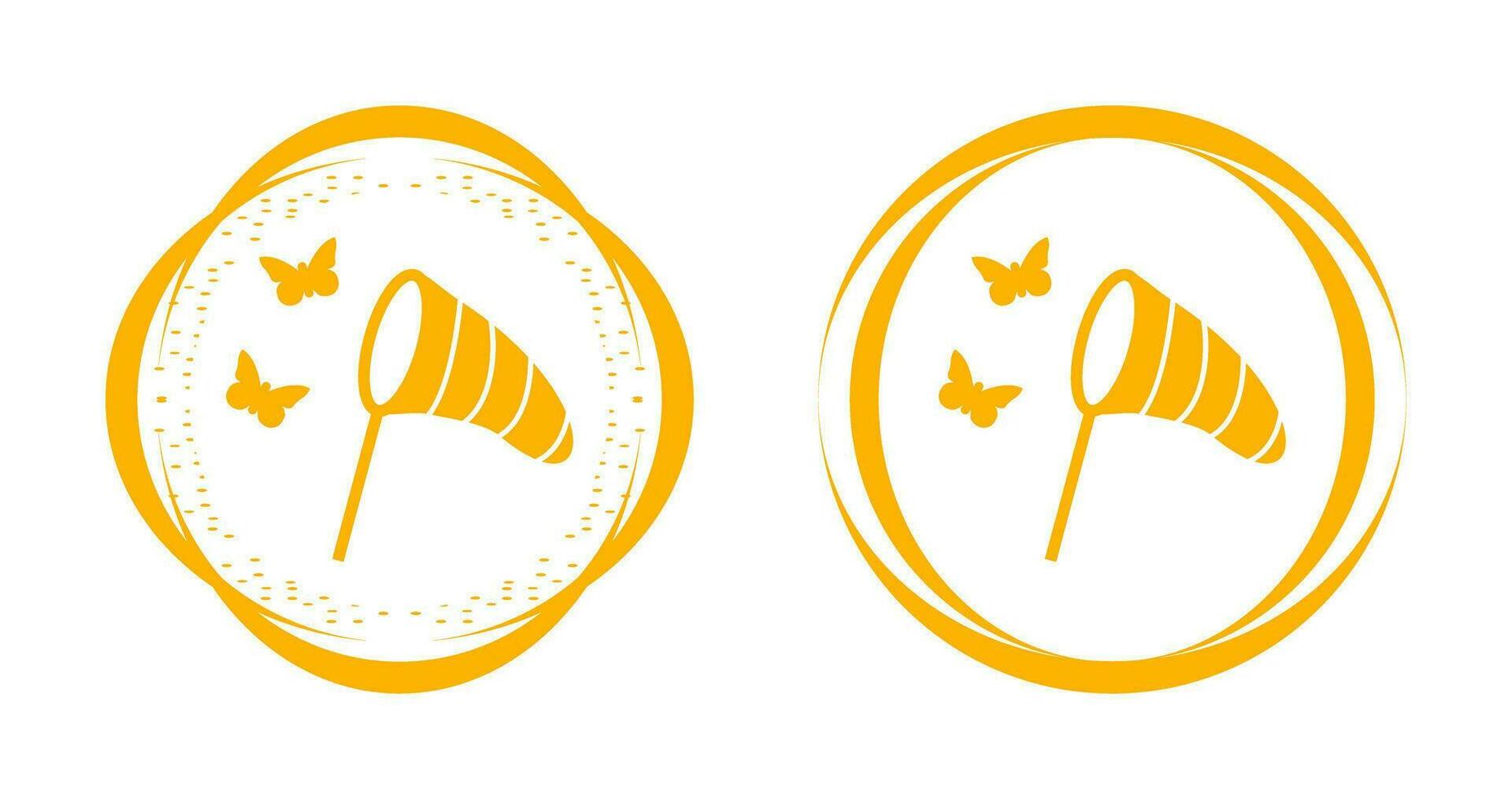 Catching Butterflies Vector Icon