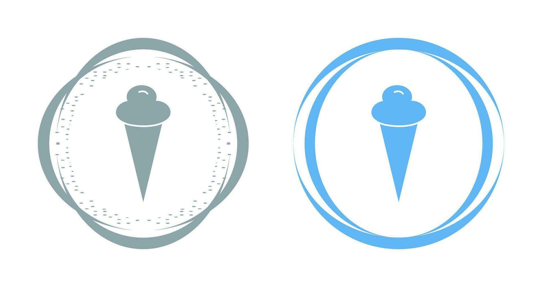 icono de vector de cono de helado