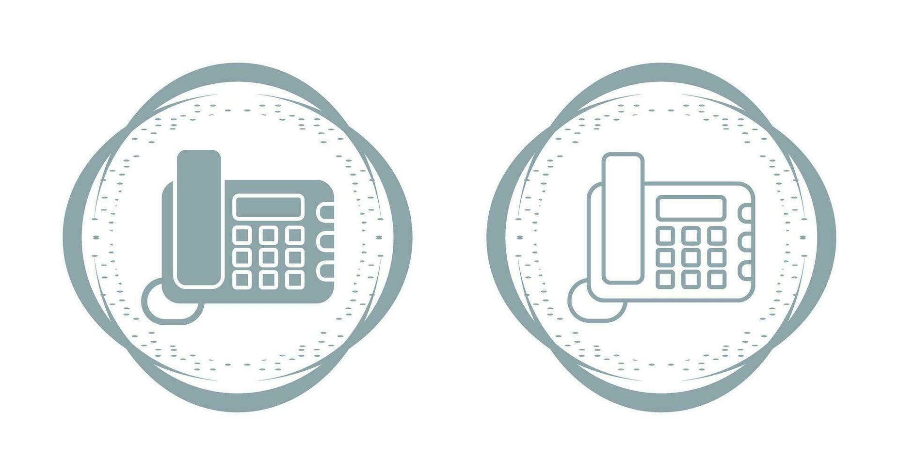 Land Line Phone Vector Icon