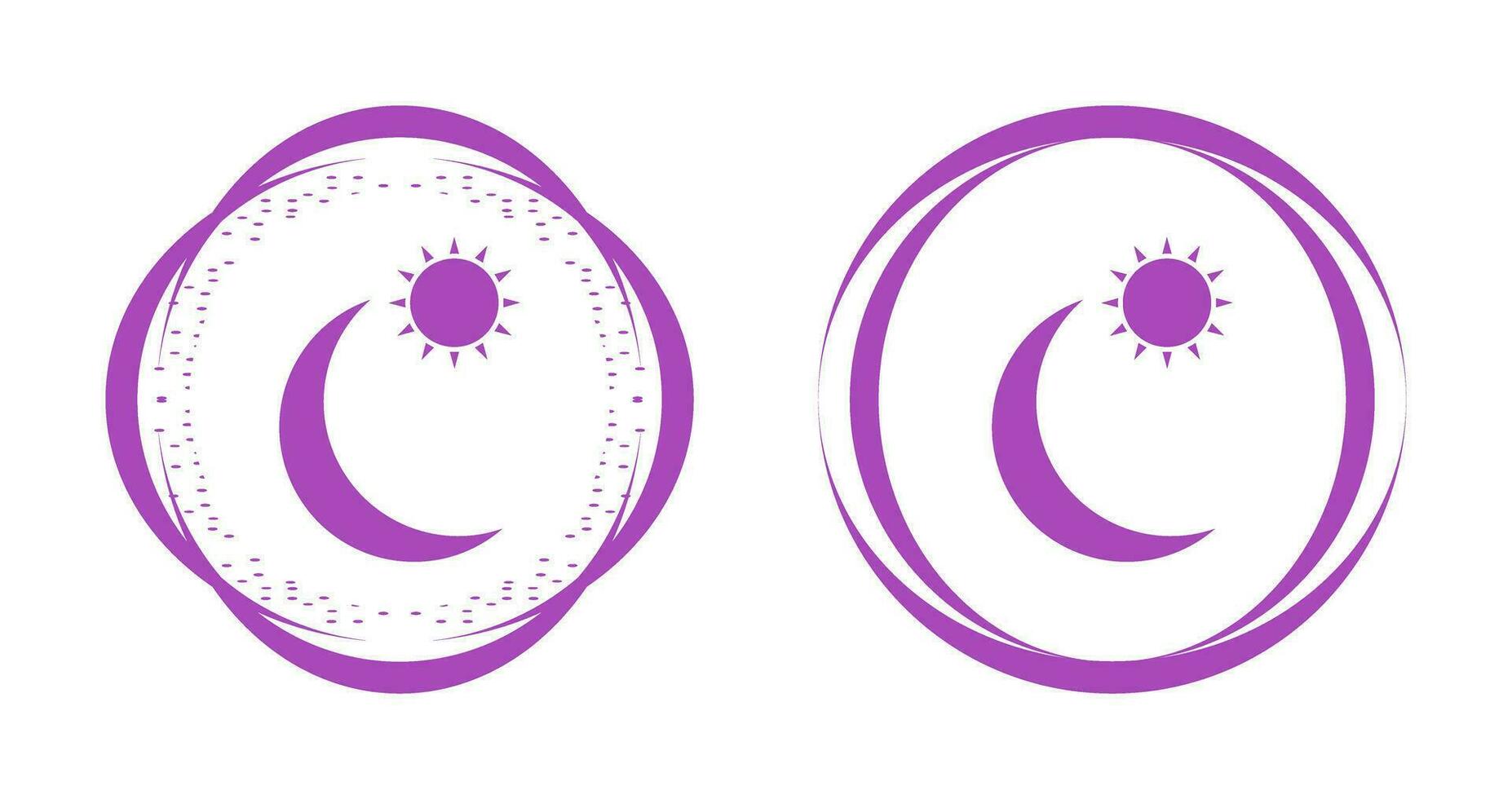 Sun and Planets Vector Icon
