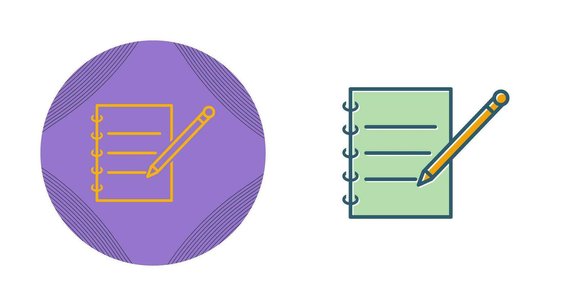 Notebook and Pen Vector Icon