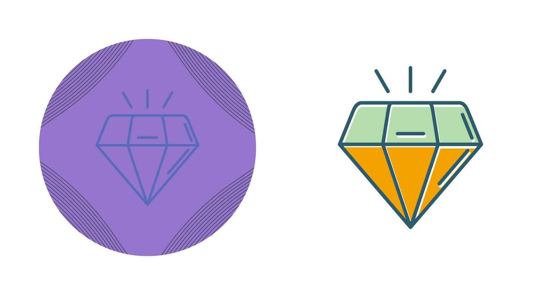 icono de vector de diamante