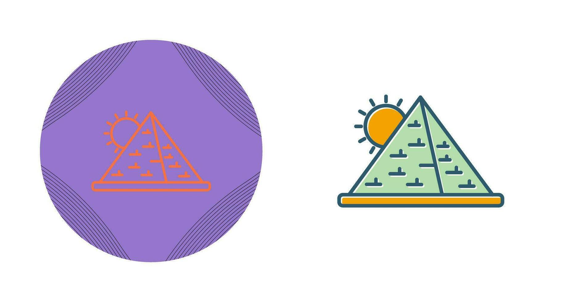 Pyramid Vector Icon